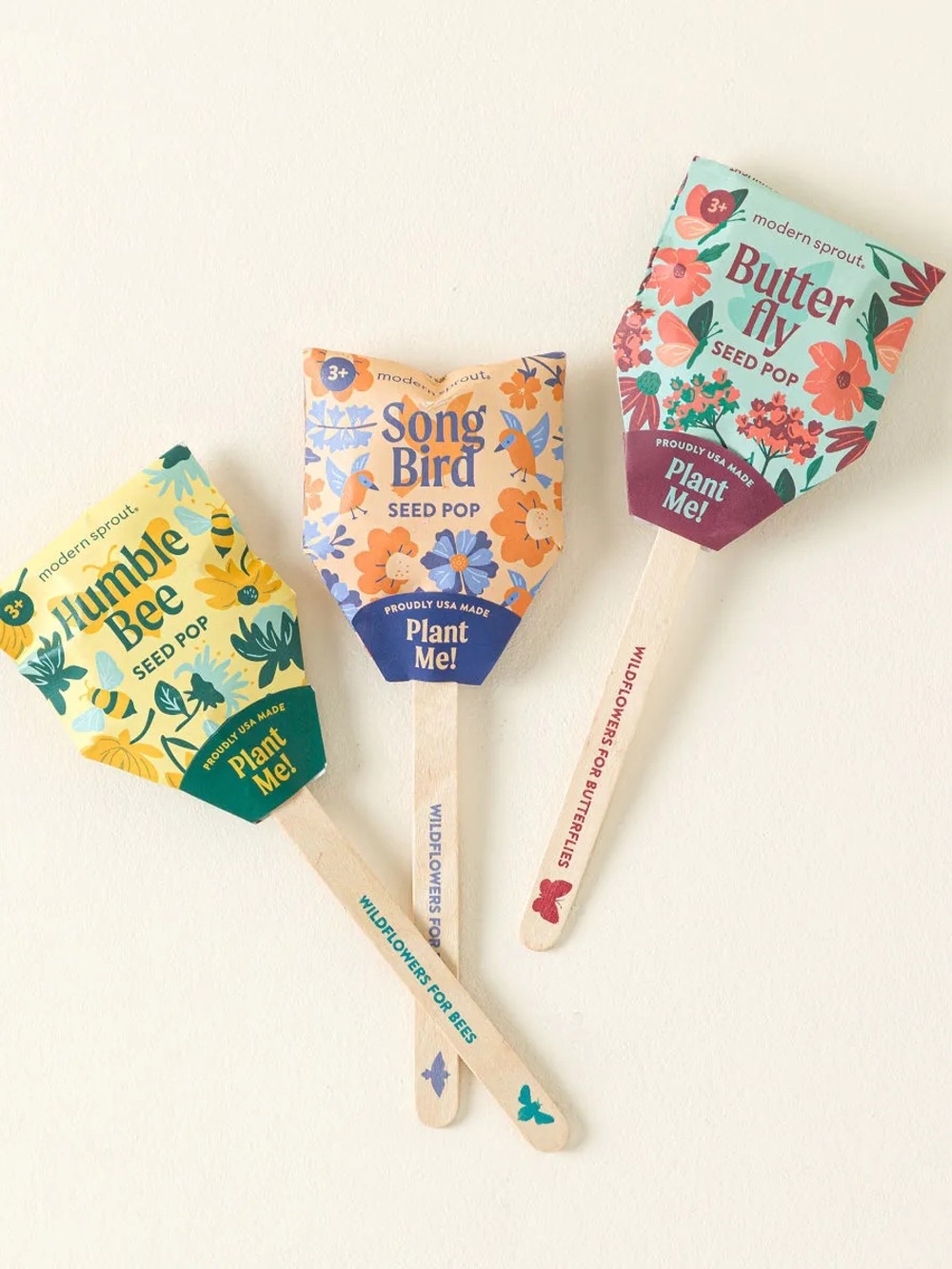 Modern Sprout Pollinator Seed Pops (Set of 3)